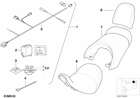 Bench Seat for 2003 BMW-Motorrad K 1200 LT #4