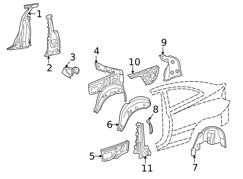 Inner Structure for 2005 Mercedes-Benz C230 #0