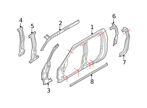 Lock Pillar for 2019 Nissan Frontier #2