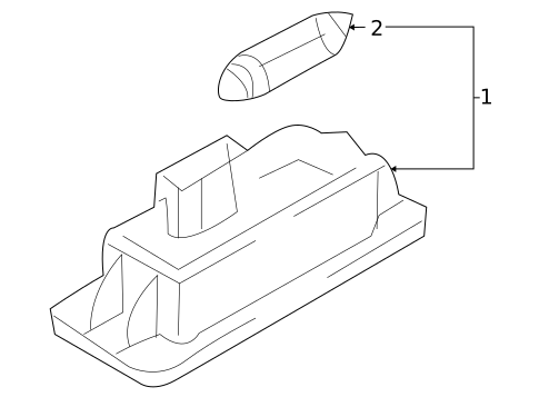 License Lamps for 2013 Audi A5 Quattro #1