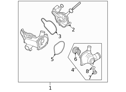 Water Pump for 2009 Audi S4 #0