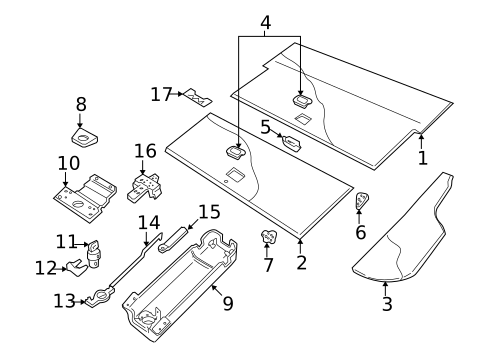 Interior Trim - Rear Body for 1998 Volvo V70 #1