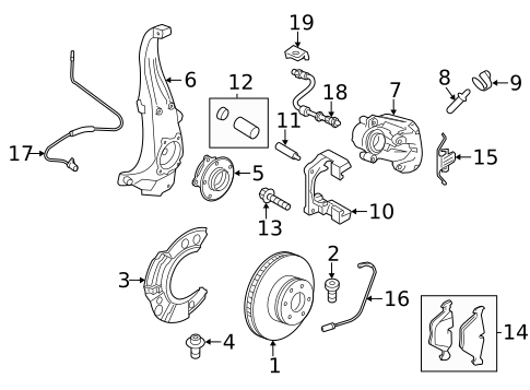 Front Brakes for 2011 BMW 535i GT #0