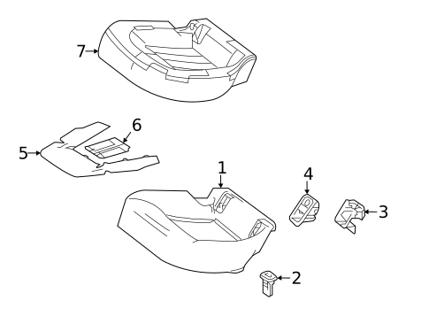 Rear Seat Components for 2017 Mercedes-Benz CLS63 AMG S #2