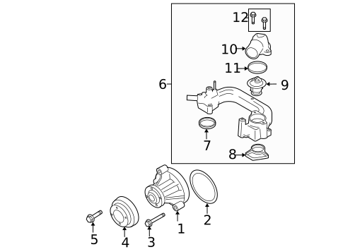 Thermostat & Housing for 2004 Ford Explorer #0