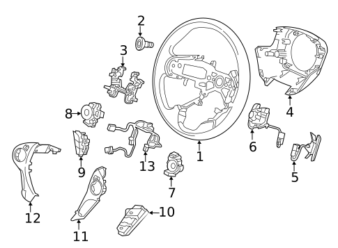 Steering Wheel & Trim for 2014 Honda Accord #1