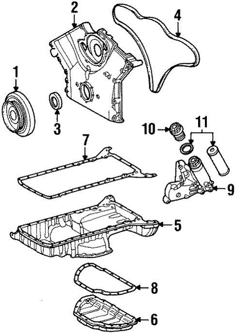 Engine Parts for 1993 Mercedes-Benz 600 SEC #0