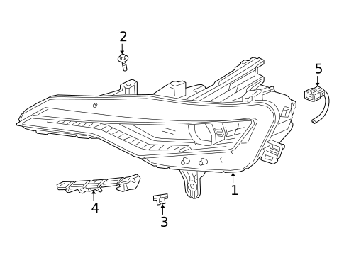 Bumper & Components - Front for 2022 Chevrolet Silverado 1500 LTD #11