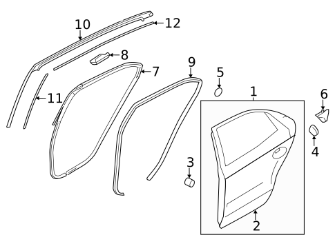 Door & Components for 2015 Kia Optima #0