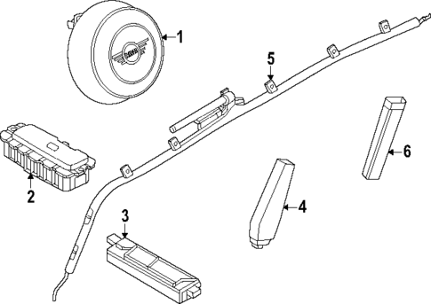 Air Bag Components for 2025 Mini Countryman #0