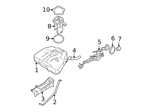 Fuel System Components for 2013 Nissan Maxima #0
