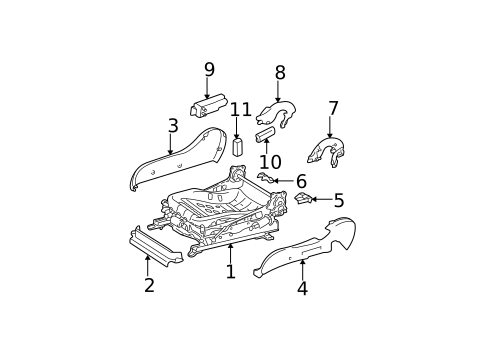 Power Seats for 2003 Toyota Camry #1