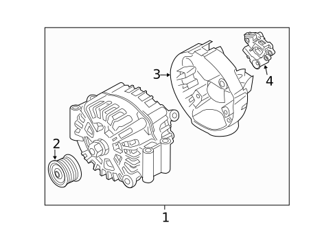 Alternator for 2021 BMW X6 #1