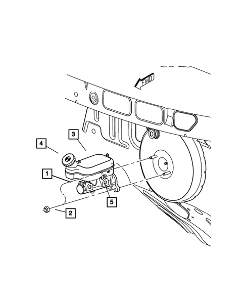Brake Master Cylinder for 2004 Chrysler Pacifica #0