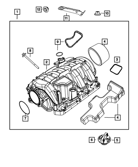 Manifolds and Vacuum Fittings for 2009 Dodge Charger #0