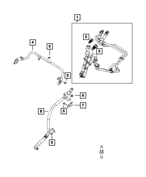 Air Conditioner and Heater Plumbing for 2020 Chrysler Pacifica #4
