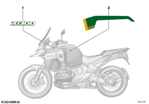 Stickers, Labels, Adhesive Film Strips for 2025 BMW-Motorrad R 1300 GS Adventure #1