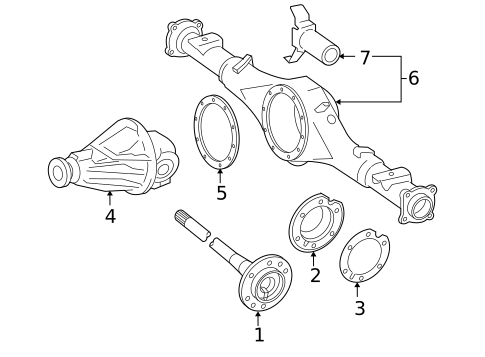 Axle & Differential for 2006 Toyota Tacoma #1
