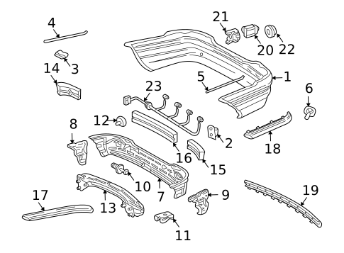 Bumper & Components - Front for 2005 Mercedes-Benz C320 #3