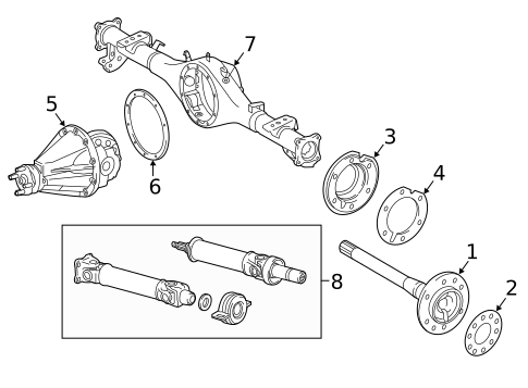 Axle & Differential for 2020 Toyota Tacoma #0