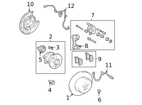 Rear Brakes for 2007 Lexus RX350 #1