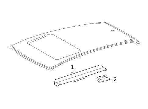Exterior Trim - Roof for 2020 Lexus NX300h #1