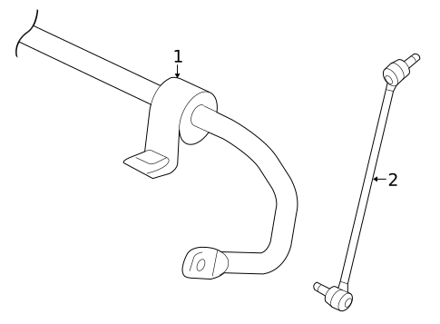 Stabilizer Bar & Components for 2010 Volkswagen GTI #1