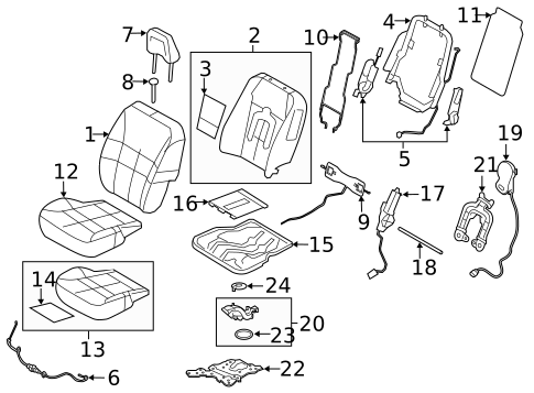 Seats for 2012 Ford Edge #1