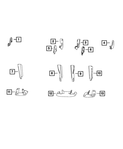 Rear Seats - Third Row Adjusters, Recliners, Shields and Risers for 2023 Jeep Grand Wagoneer #0