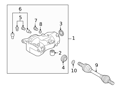Axle & Differential for 2013 Volvo XC60 #0