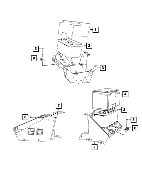 Battery, Battery Tray and Cables for 2018 Ram 3500 #2