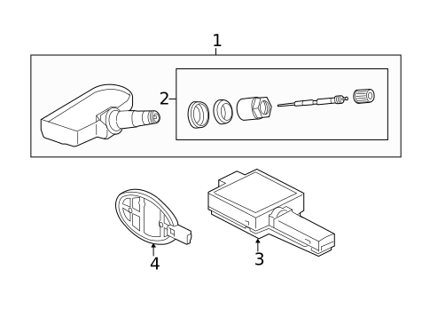 Tire Pressure Monitor Components for 2013 Land Rover Range Rover #0