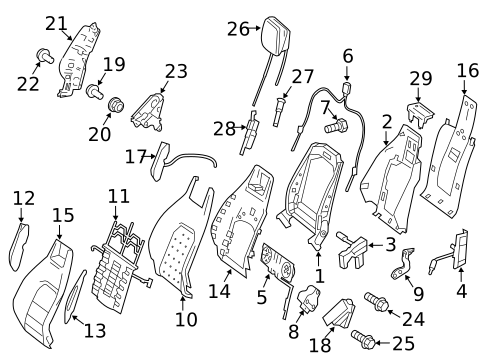 Front Seat Components for 2011 Mercedes-Benz Sprinter 2500 #3