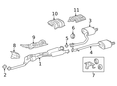 Exhaust Components for 2017 Lexus GS200t #0