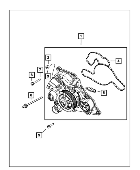 Water Pump and Related Parts for 2018 Dodge Challenger #2