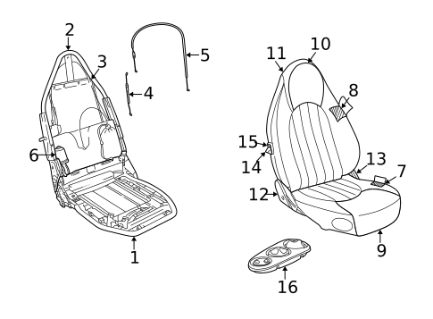 Power Seats for 2000 Jaguar XKR #1