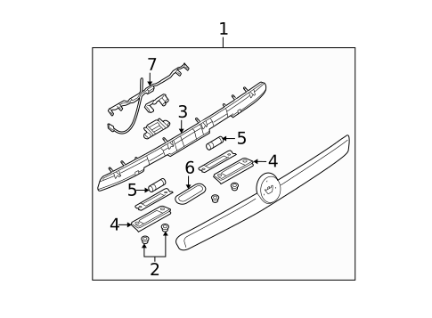 License Lamps for 2008 Saab 9-3 #2