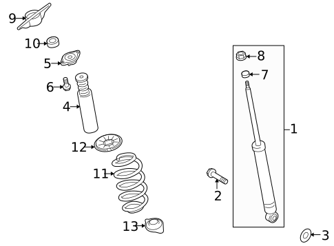 Shocks & Components for 2011 Suzuki Kizashi #1