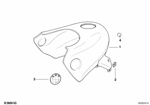 Fuel Container with Filler Pipe for 1997 BMW-Motorrad F 650 ST #3