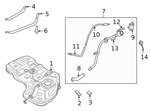 Fuel System Components for 2022 Kia Sorento #0