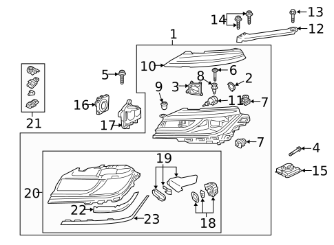 Headlamp Components for 2020 Volkswagen Arteon #0