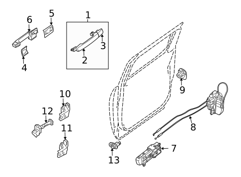 Rear Door for 2009 Suzuki Equator #1