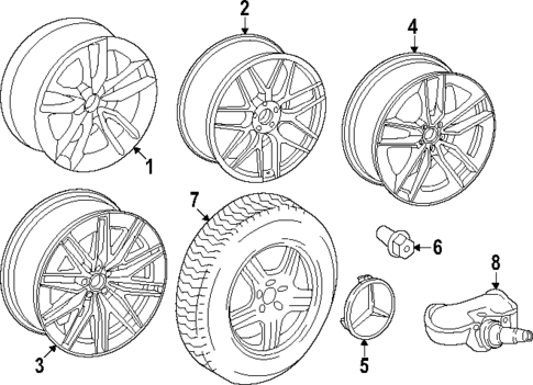 Wheels for 2022 Mercedes-Benz GLE 450 SUV #2