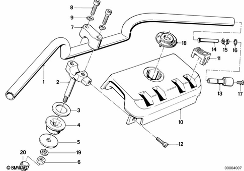 Motorcycle Handlebars for 1989 BMW-Motorrad K 100 LT #0