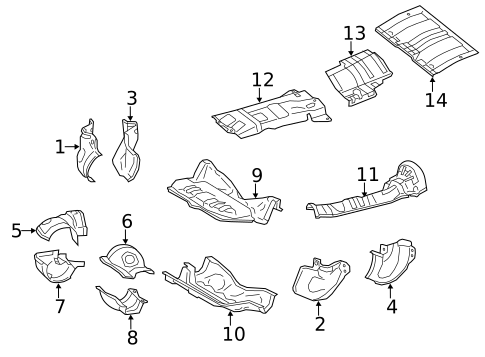 Heat Shields for 2014 Subaru Impreza #0
