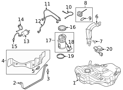 Fuel System Components for 2009 Audi TTS Quattro #0