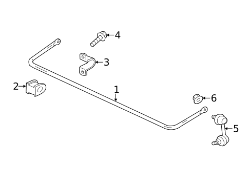 Stabilizer Bar & Components for 2021 Mitsubishi Outlander Sport #1