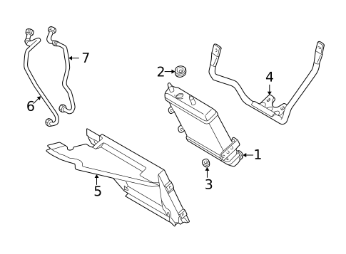 Oil Cooler for 1998 Mercedes-Benz E300 #0