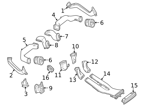 Ducts for 2022 Mercedes-Benz Metris #1