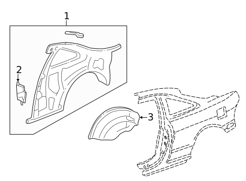 Inner Structure for 1997 Acura Integra #1